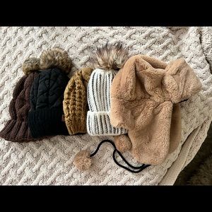 5 winter hats & beanies